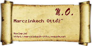 Marczinkech Ottó névjegykártya